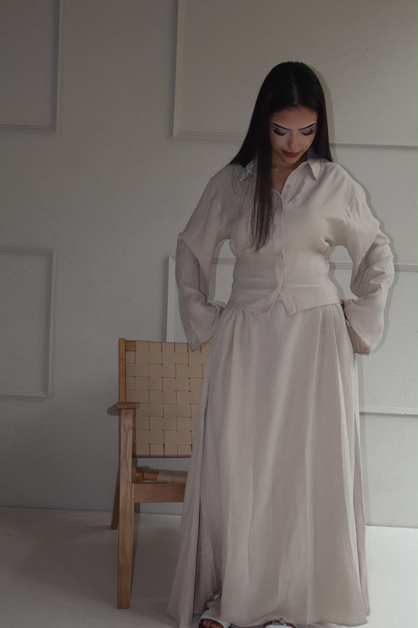 Dilara Dress Set - Beige