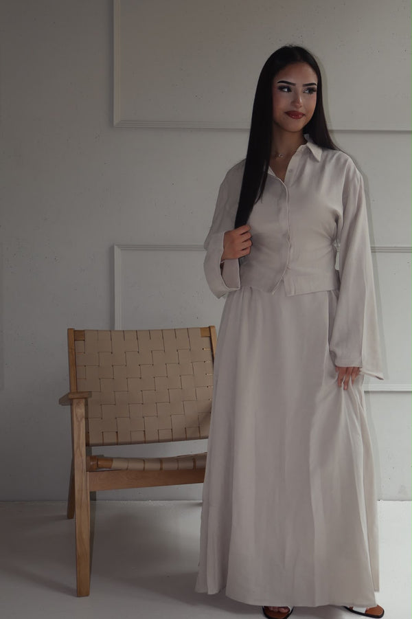 Dilara Dress Set - Beige