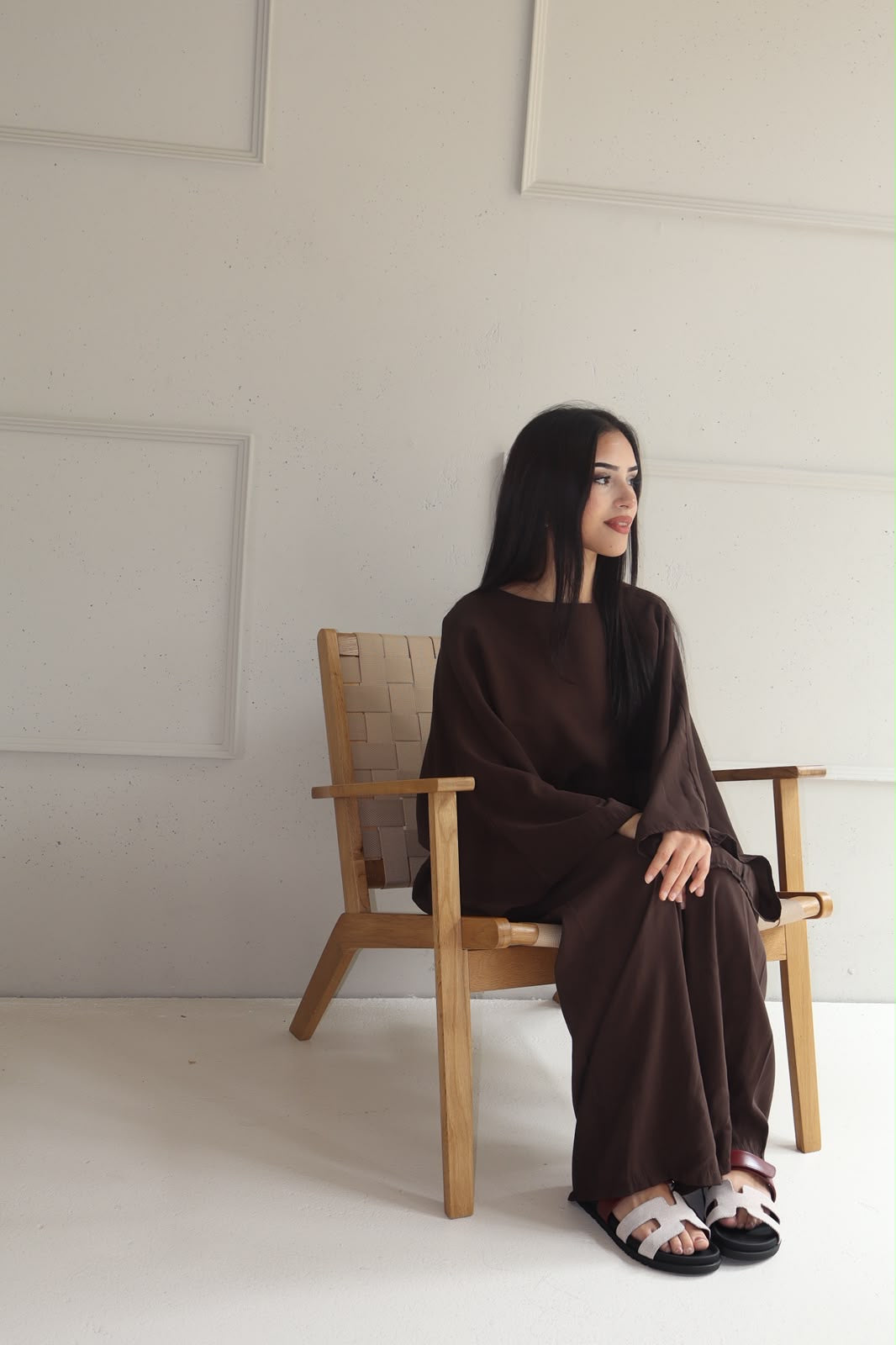 Sara Skirt Set - Brown