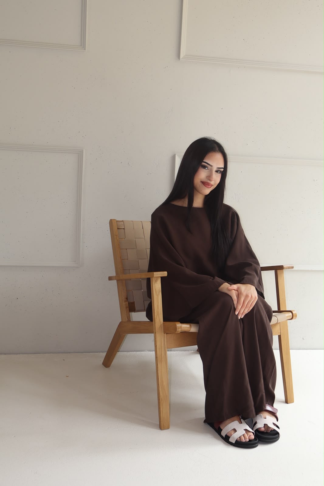 Sara Skirt Set - Brown