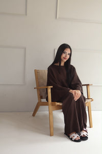 Sara Skirt Set - Brown